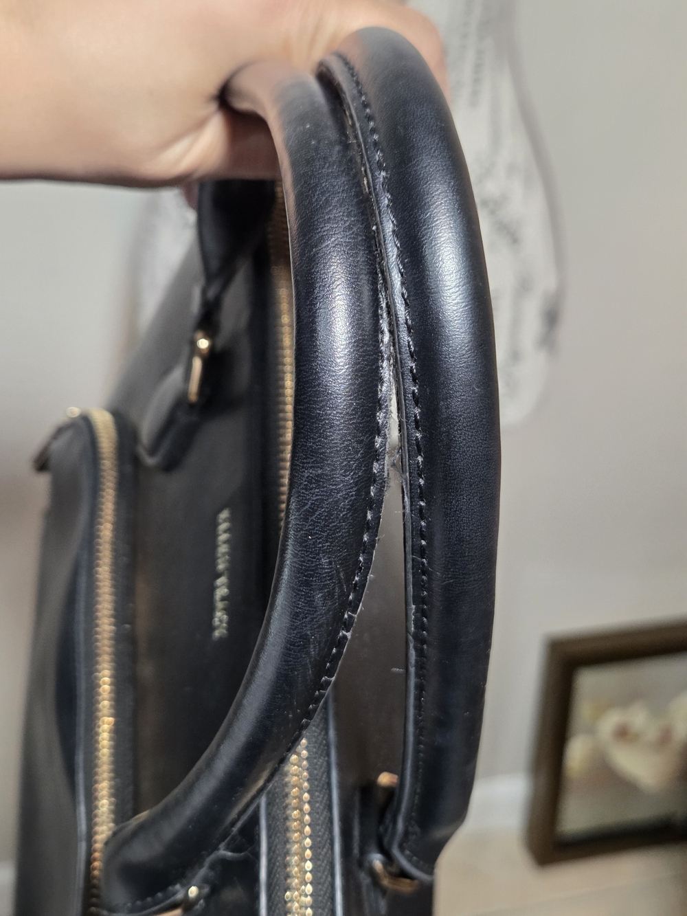 Ellen Tracy Nova Dome Satchel In Navy - Picture 7 of 11